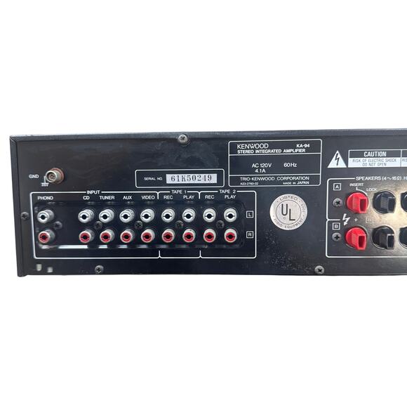 Vintage KENWOOD KA-94 STEREO INTEGRATED AMPLIFIER - Picture 6 of 10